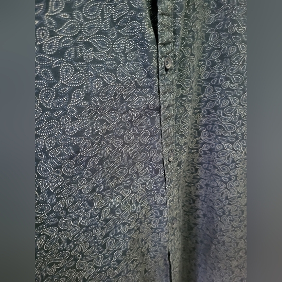 STEEL & JELLY Sixe XL Blue Button-Up Patterned Dress Shirt - Picture 2 of 9